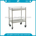 Good quality S.S 304 AG-SS042 hospital medicine utility cart